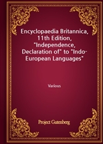 Encyclopaedia Britannica, 11th Edition, 